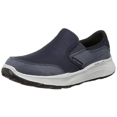 Image of Skechers Equalizer 5.0 Persistable Men&#039;s Sneakers, Navy Mesh Duraleather Trim, 9 UK