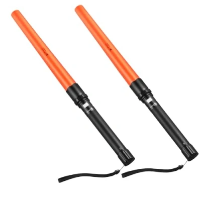 Image of ULTRAFIRE 19 Inch Signal Wand Traffic Control LED Torch, 3 Modes Guide Light Wand, 850 Lumen Safty Torch for Car Directing, Parking, Airport, Emergency Evacuation, Warning Lights, UF 806