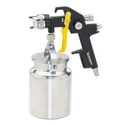 Image of MICHELIN Professional Paint Spray Gun Suction Type with 1 L Tank 1.5 mm Nozzle Air Consumption: 240 l/min Operating Pressure: 3 4 bar