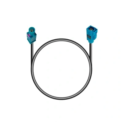 Image of Vecys FAKRA Z Adapter Cable 25 CM 9.84 Inch Extension Universum Plug to Socket Antenna RG 174 Type for Universal GPS Antennas, Navigation System DAB