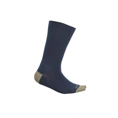 Image of Icebreaker Merino Men&#039;s Lifestyle Fine Gauge Crew Socks, Loden/Midnight Navy, S
