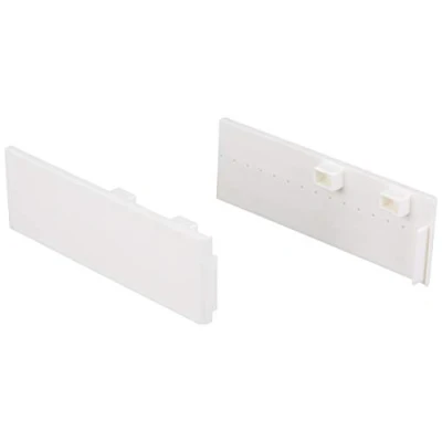 Image of Gardinia Gardina Side Cover for Plastic Curtain Rail P2Ü White, Nicht Zutreffend