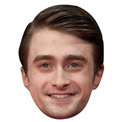 Image of FoxyPrinting DANIEL RADCLIFFE JB Actor Movie Tv Celebrity Cardboard Party Face Mask Fancy Dress