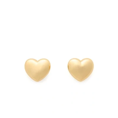 Image of Kate Spade New York Heart You delicate mini studs, Gold.