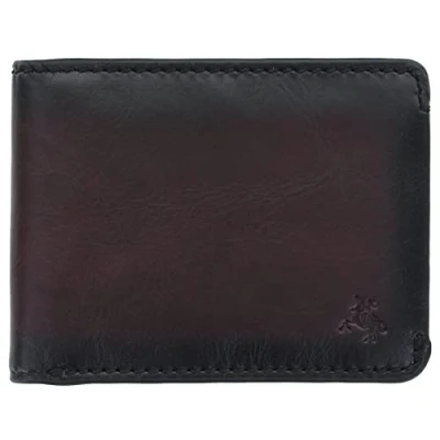 Image of Visconti Montpellier Collection Zanotti Leather Wallet RFID Tap and Go MT92 Burnished Burgundy