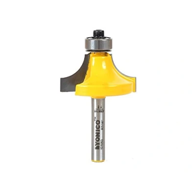 Image of Yonico 13165q Round Over Edge Forming Router Bit, Radius: 7/16&quot; 1/4&quot; Shank