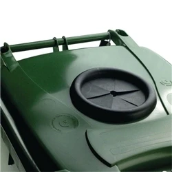 Image of Wheelie Bin With Bottle Bank Aperture 240 Litre Green