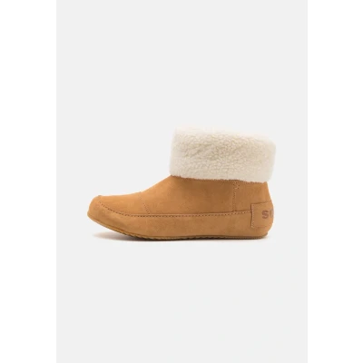 Image of Sorel GO Stumptown Bootie Classic ankle boots, Women&#039;s, Size: 8, Tawny buff/natural Leather and textile