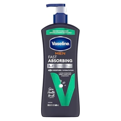 Image of Vaseline Men Lotion, Body &amp; Face, 24.5 Oz.