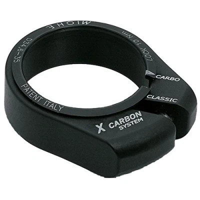 Image of Miche Lightweight X Carbon alloy Bianchi bicycle bike Seatpost saddle Clamp Fits 35.2 to 35.6mm black 29g