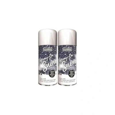 Image of PNJB Artificial Snow Spray, Spray For Christmas Party, Ideal Decorating Tree, Real Effect Tree Odorless Window Snow, Easy To Clean,200 ml (PACK OF 2)