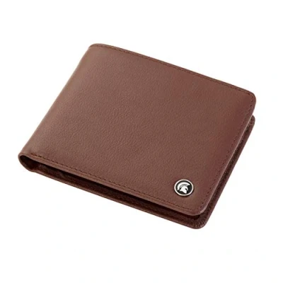 Image of POWR Mens Wallet, Genuine Leather, RFID Blocking Bi fold Credit Card Holder with 6 Slots Plus 2 Note Compartments and an ID Window Slot, Stylish Minimalist Design Gift Box (Brown)