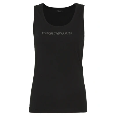Image of Emporio Armani TANK Pyjama top, Women&#039;s, Size: Small, Nero