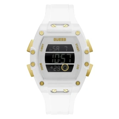 Image of GUESS Women Digital Quartz Watch with Silicone Strap GW0340G1
