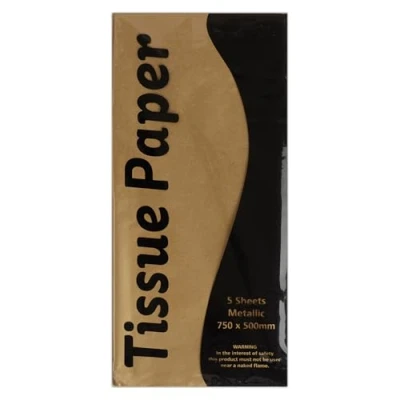 Image of Stephens Tissue Paper Gold Coloured 750 x 500mm 10 Sheets, Acid Free, Essential For Art &amp; Craft Enthusiasts, Ideal Making Pom Poms, Flowers, Accessories, Or Simple Gift Wrap Packaging