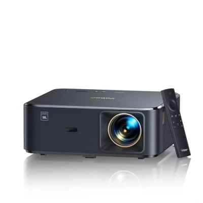 Image of Projector 4K with Android TV 12.0, Smart Sound by JBL/Dolby Audio/NFC/Auto Focus/Keystone, 800 ANSI YABER K2s WiFi 6 Bluetooth Projector, FHD 1080P Outdoor/Home for Bedroom