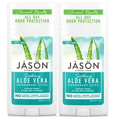Image of (2 Pack) Jason Bodycare Aloe Vera Deodorant Stick 75g 2 PACK BUNDLE