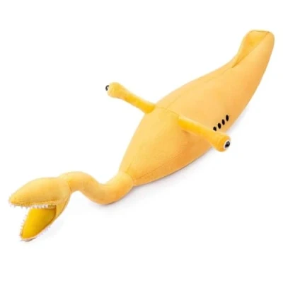 Image of PuffPurrs Realistic Cambrian Ancient Organism Tullimonstrum Plush Toy Lifelike 24&quot; Tully Monster Stuffed Animals Model Plushie, Unique Gift for Kids