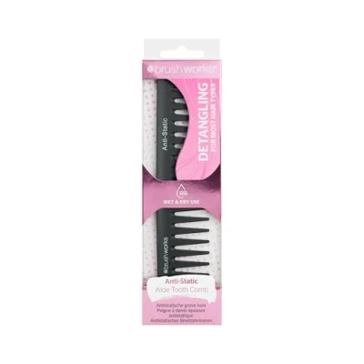 Image of Brushworks Anti Static Wide Tooth Comb