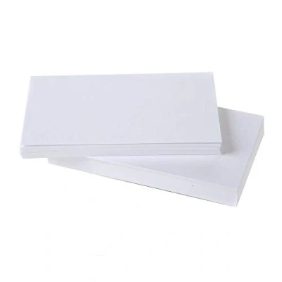 Image of Record Cards White Plain (Pack of 100)