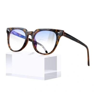 Image of KANASTAL Blue Light Glasses Leopard Men Brown Blocking Womens Gaming Computer Migraine Anti Filter Bluelight Screen Tortoiseshell Frame Clear Lens