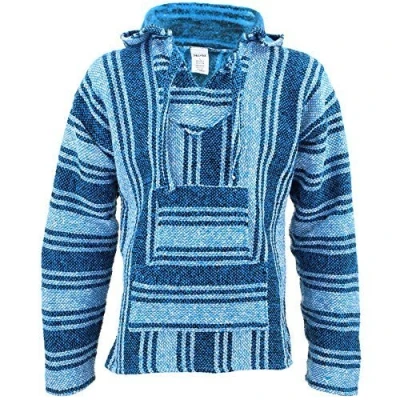 Image of Siesta Mexican Baja Jerga Hoody Light Blue (Large)