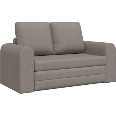 Image of vidaXL Floor Sofa Bed 2 in 1 Taupe 148x71x83 cm Fabric