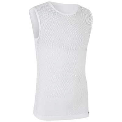 Image of GripGrab 3 Season Sleeveless Cycling Base Layer High Performance Mesh Bicycle Undershirt Spring Summer Compression Vest White