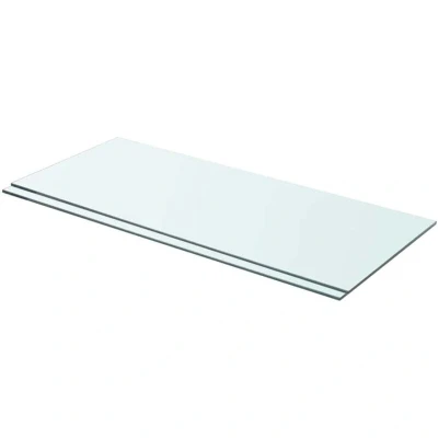 Image of vidaXL Shelves 2 pcs Panel Glass Clear 70x30 cm