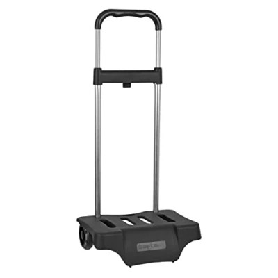 Image of safta Evolution Trolley for School Backpacks Foldable Lightweight, Black (Black) 077545