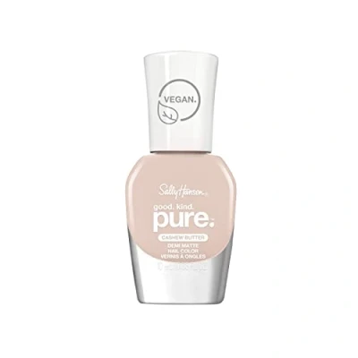 Image of Sally Hansen Good Kind Pure Nail Polish, Cashew Butter, 10 ml (Pack of 1), 10.0 millilitre, Pack 1