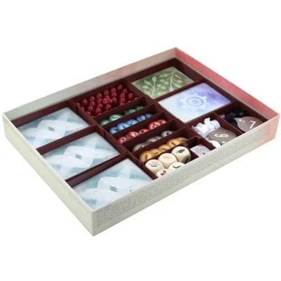 Image of Feldherr Organizer compatible with Wingspan Asia (sleeved) board game box