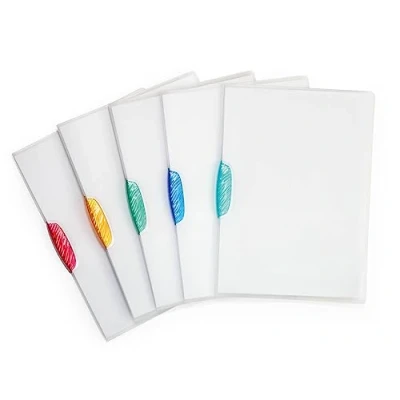 Image of Durable A4 SwingClip File for 30 Sheets, Assorted Colours, Pack of 25