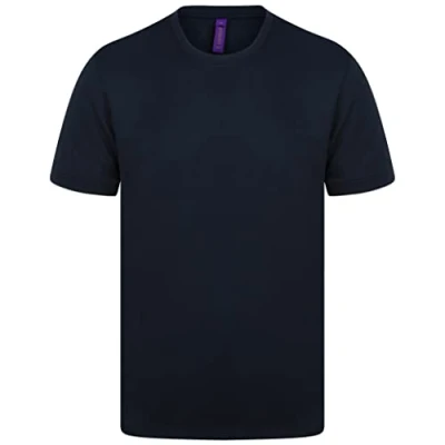 Image of Henbury HB024 Mens Hi Cool Performance T Shirt Navy L