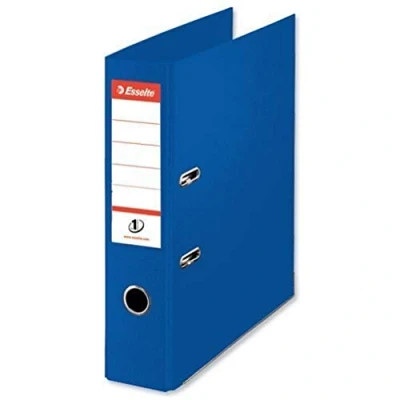 Image of Esselte Lever Arch File, PP, Vivida Range, 7.5 cm Spine, 48085 Foolscap, Blue,