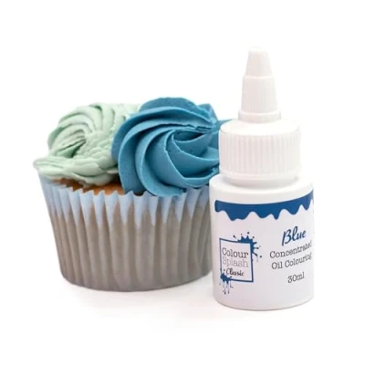 Image of Colour Splash Oil Based Food Blue Vibrant Edible For Baking, Colours Buttercream, Cake Mix, Chocolate 30ml