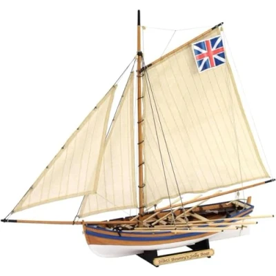 Image of Artesanía Latina Wooden Ship Model Jolly Boat of British Merchant Vessel, HMS Bounty 19004N, 1:25 Scale Models to Assemble Beginner Level