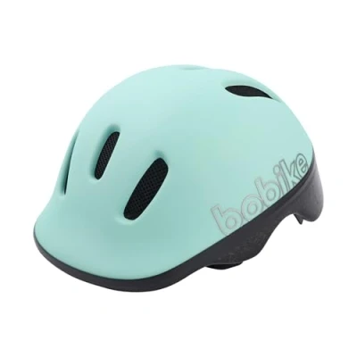 Image of BOBIKE 8740200056 GO Bicycle Helmet for Babies Adjustable Size XXS (44 48 cm) Offers Additional Protection Fits Perfectly with the Child Seat Colour Marshmallow Mint