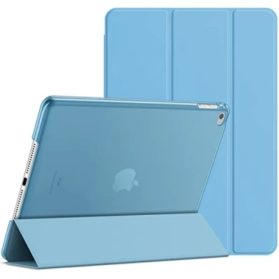 Image of JETech Case for iPad Air 2 (Not 1st Edition), Smart Cover Auto Wake/Sleep (Blue)