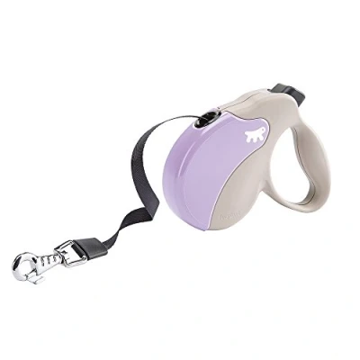 Image of Ferplast Retractable Dog Lead Extendable Leash AMIGO TAPE S, Extending tape, 5 m, max 15 kg, Lilac