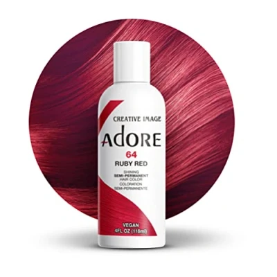 Image of Adore Shining Semi Permanent Hair Colour, 64 Ruby Red