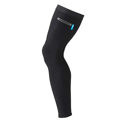 Image of Shimano Clothing Unisex Leg Warmer, Black, Size M
