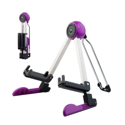 Image of GUITTO Guitar Stand Electric and Acoustic, Floor Standing Holder for Guitars, Bass, Banjo, Cello Portable, Foldable, Small A Frame Design GGS 03