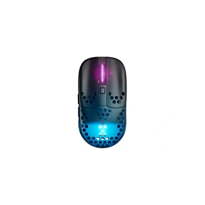 Image of Xtrfy MZ1 Wireless, Ultra Light Cordless Gaming Mouse, 2.4 GHz RF, Unique Shape for Optimum Aiming, RGB Lighting, Rechargeable, Black