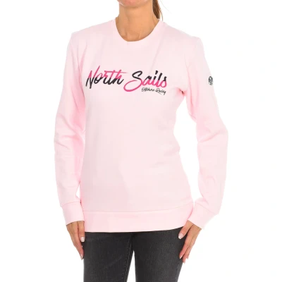 Image of North Sails Womens Long sleeved crew neck sweatshirt 9024250 women Pink Size Small