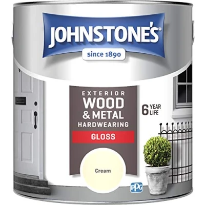Image of Johnstone&#039;s Exterior Hardwearing Gloss Cream 2.5L