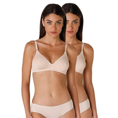 Image of Lovable Women&#039;s Non Iron Cotton line Bra, Opaque, Skin, 38B (Pack of 2)