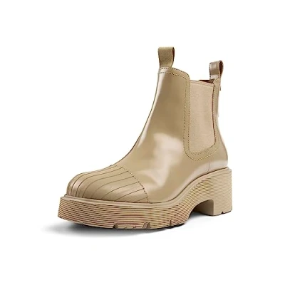 Image of Camper Milah Platform ankle boots, Women&#039;s, Size: 4, Mittelbeige Leather/synthetics