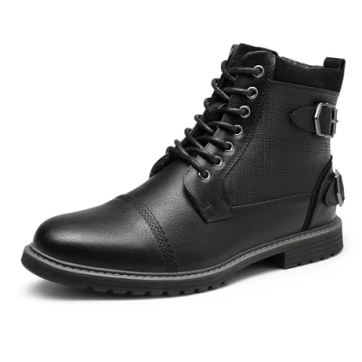 Image of Bruno Marc Men&#039;s Philly Dress Chukka Boots,Size 9,Black,Philly_10