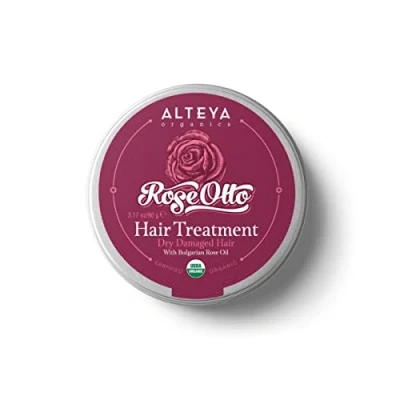 Image of Alteya Organic Rose Hair Treatment 90g USDA Certified Pure Natural Nourishing and Stimulating Conditioner Based on Therapeutic Grade Oil (Rosa Damascena)